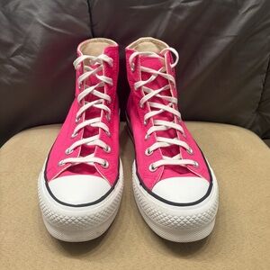 Converse Women's Fuchsia High-Top Sneakers